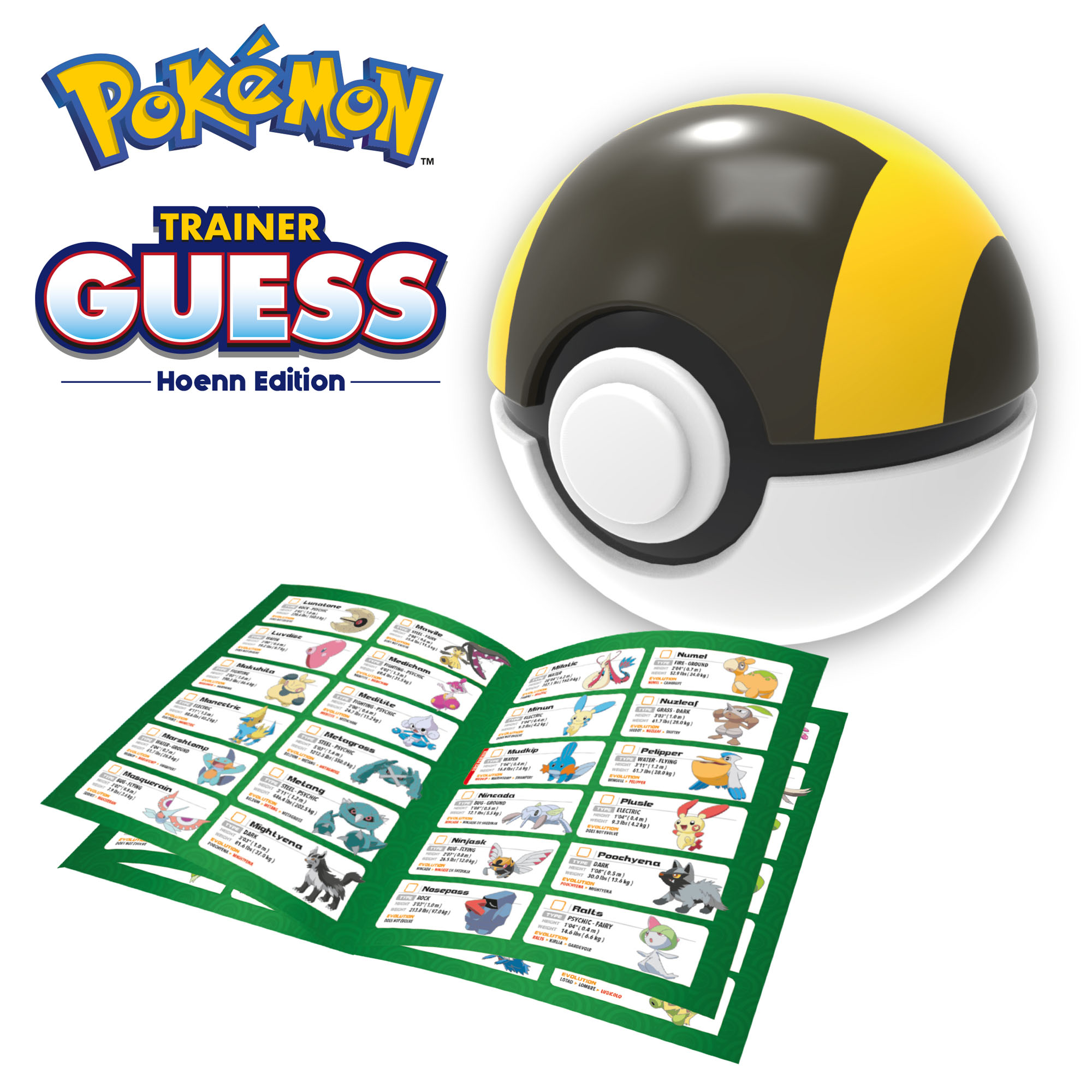 119109 Pokemon Trainer Guess Game Hoenn Edition Electronic Guessing